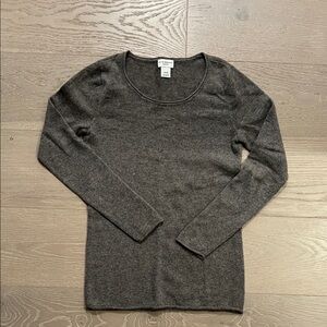 Club Monaco Dark Gray Scoop Neck Sweater